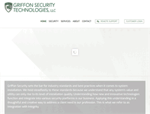 Tablet Screenshot of griffonsecurity.com